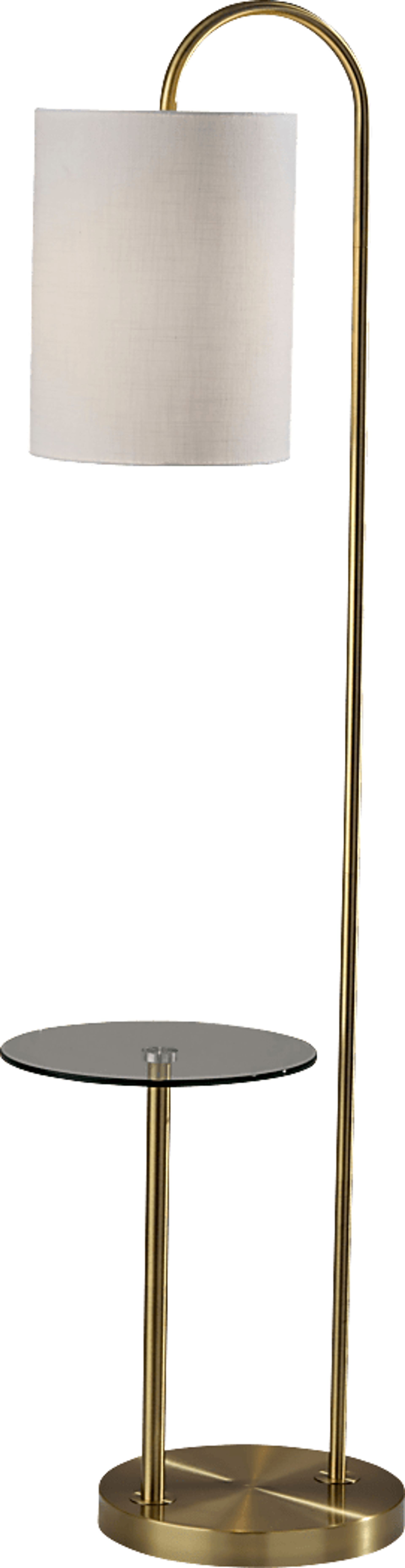 Anthon Hollow Brass Floor Lamp - Image 1