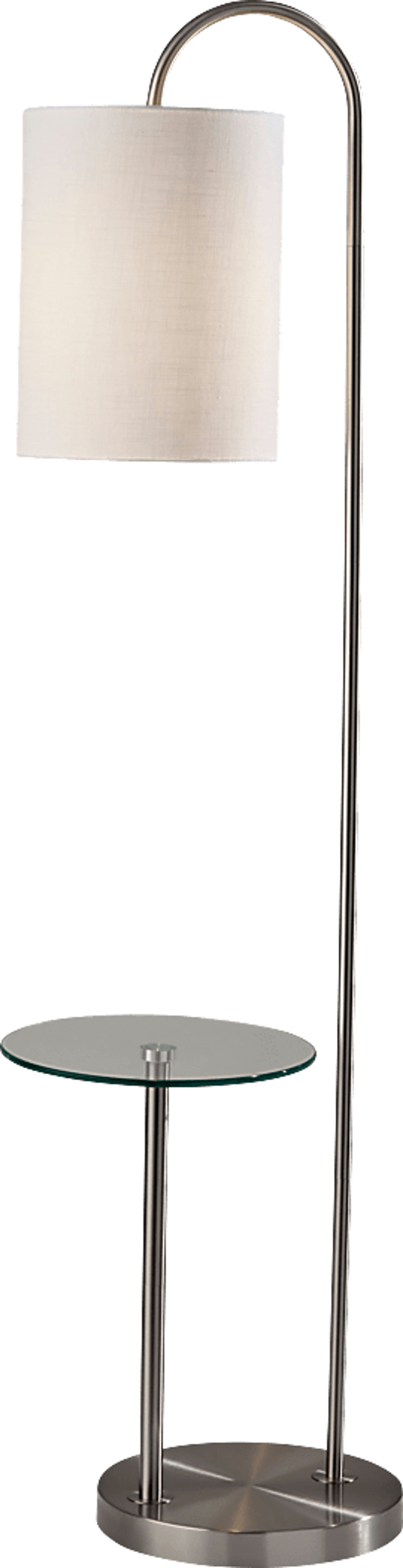 Anthon Hollow Silver Floor Lamp - Image 1