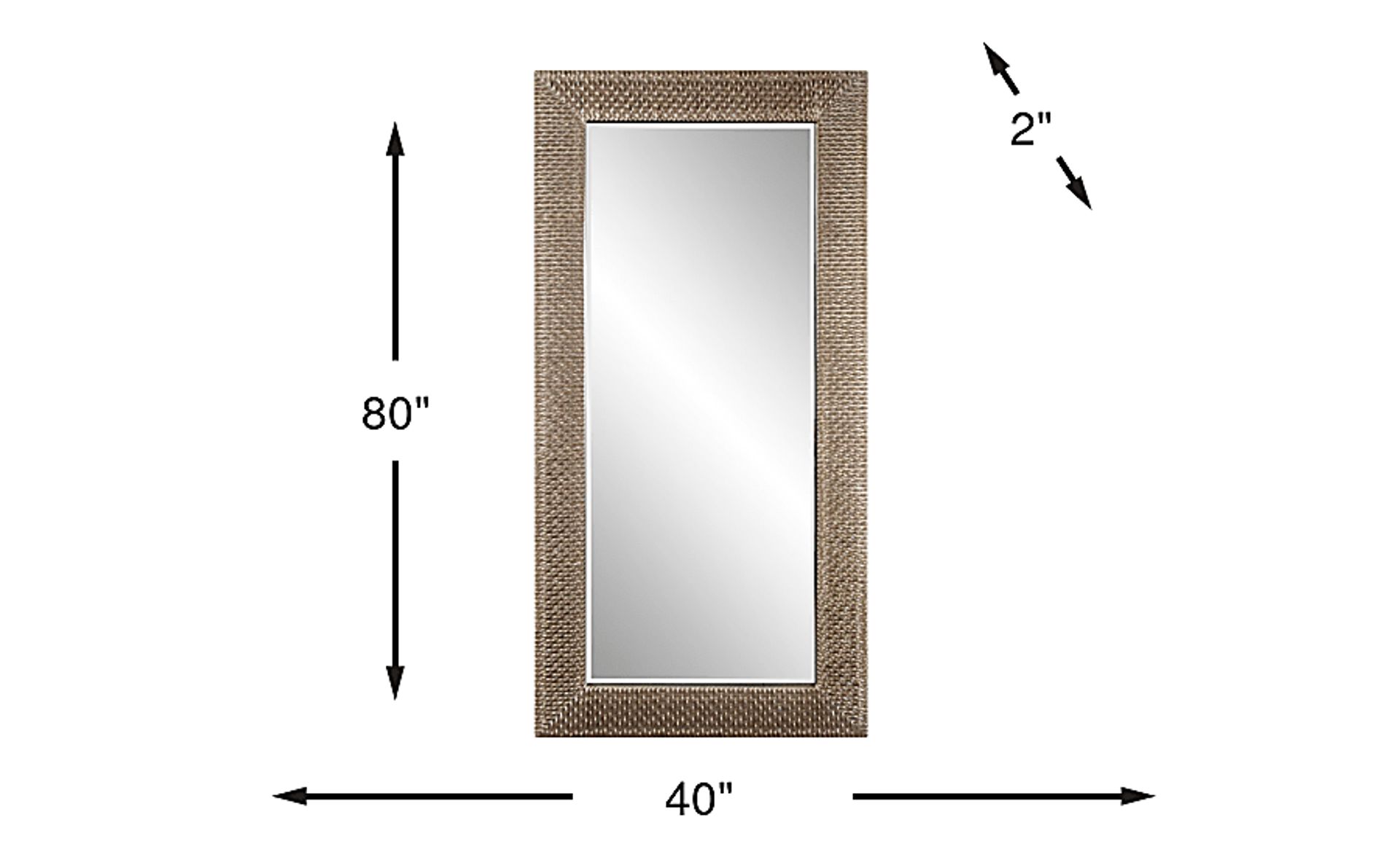 Dimension Image. Please refer to the Dimension Tab on this page for dimension details.