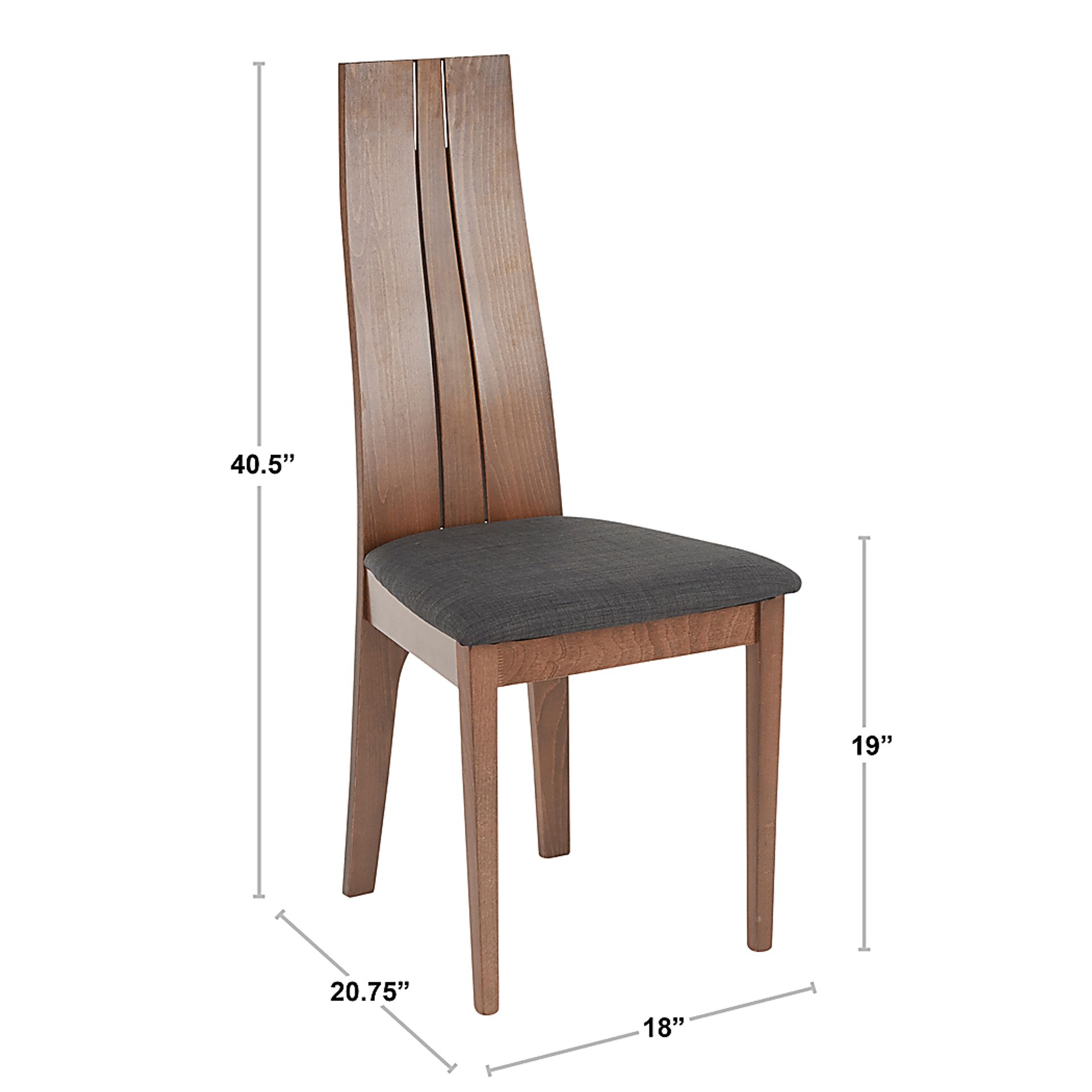 Anthus Charcoal Side Chair, Set of 2 - Image 11