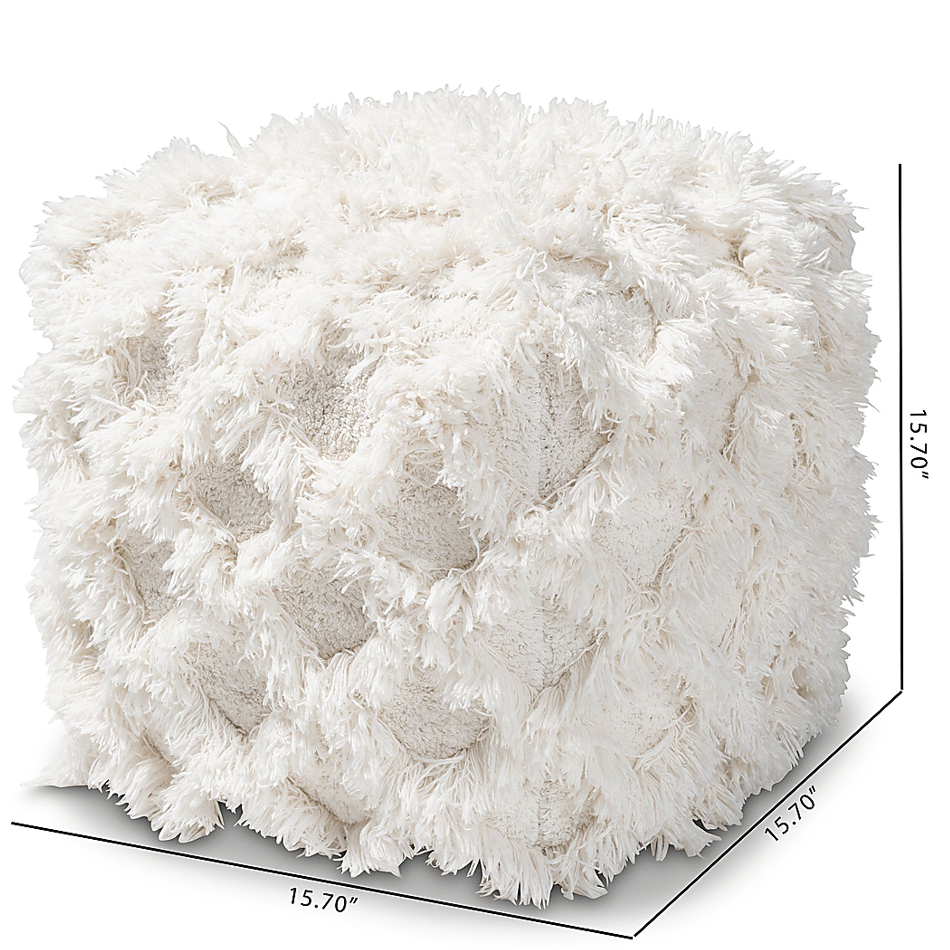 Antigo Ivory Pouf - Image 6