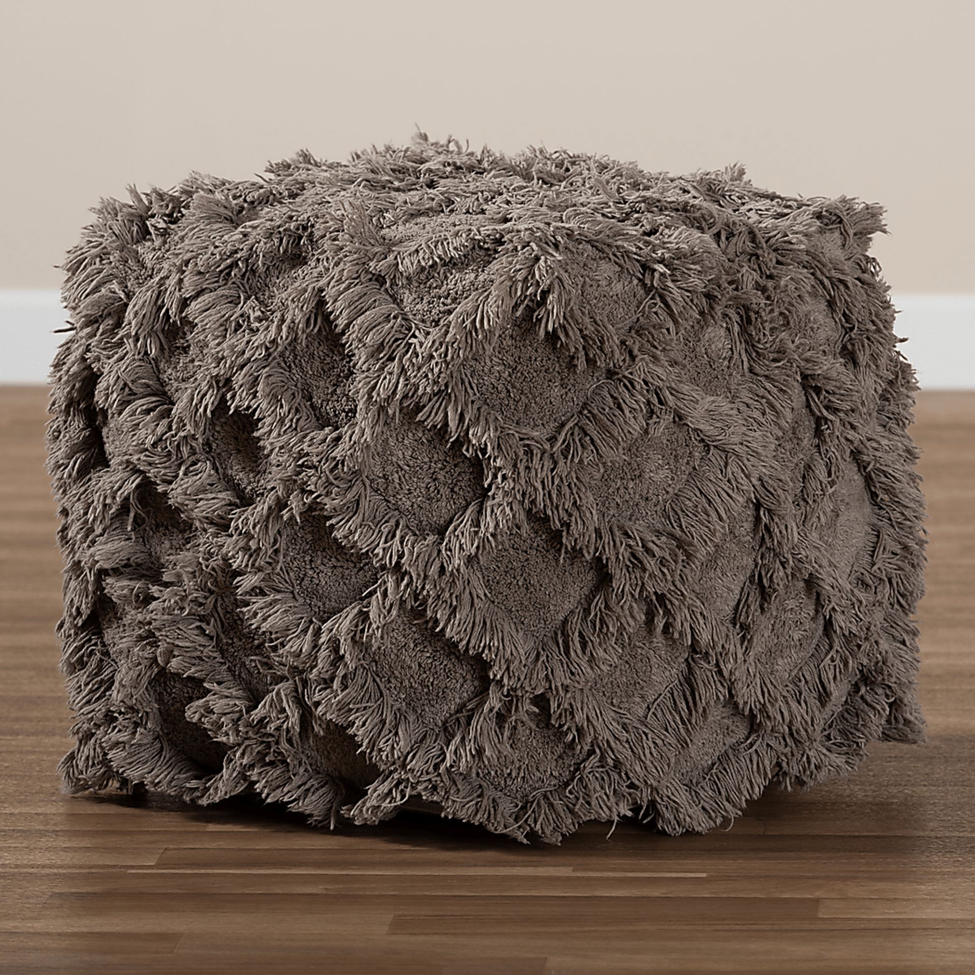 Antigo Taupe Pouf - Image 5