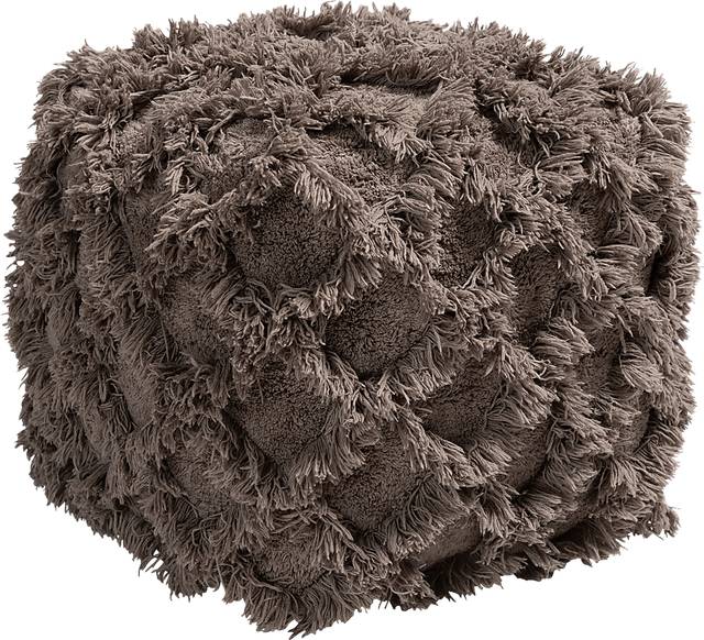 Antigo Taupe Pouf - Thumbnail - Image 1