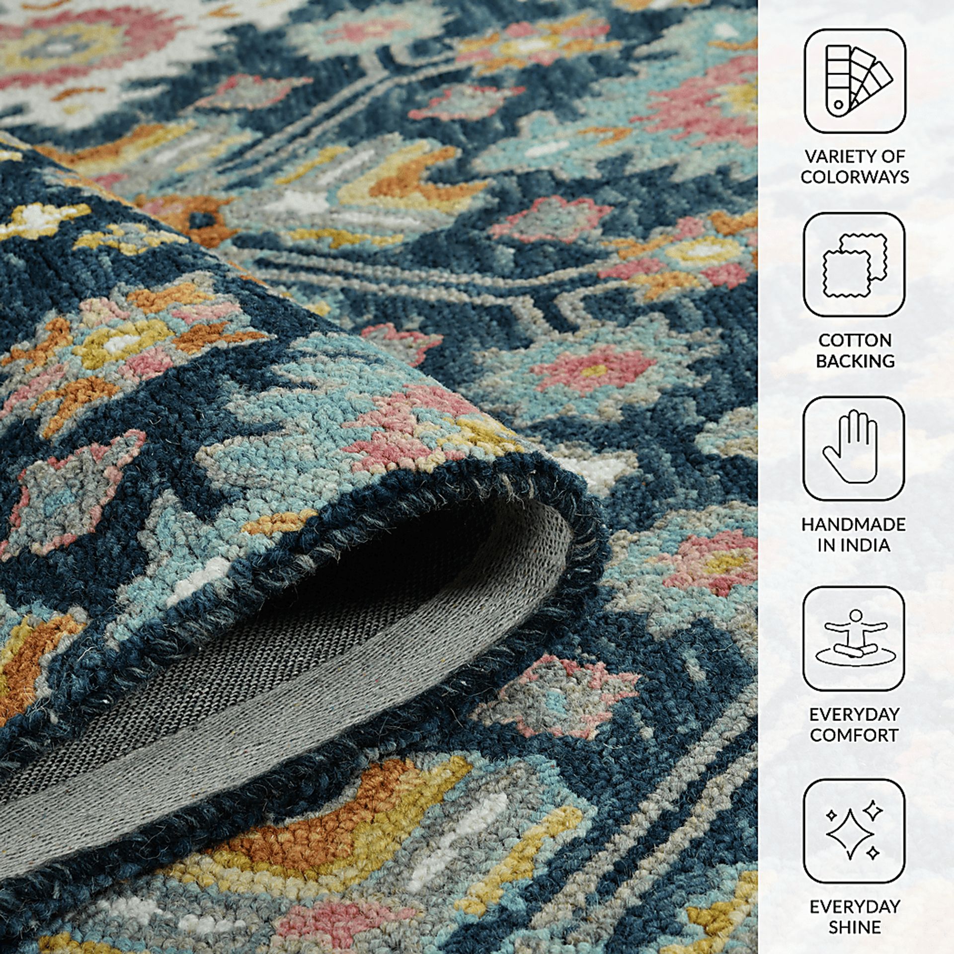 Antike Navy 8' x 10' Rug - Image 9
