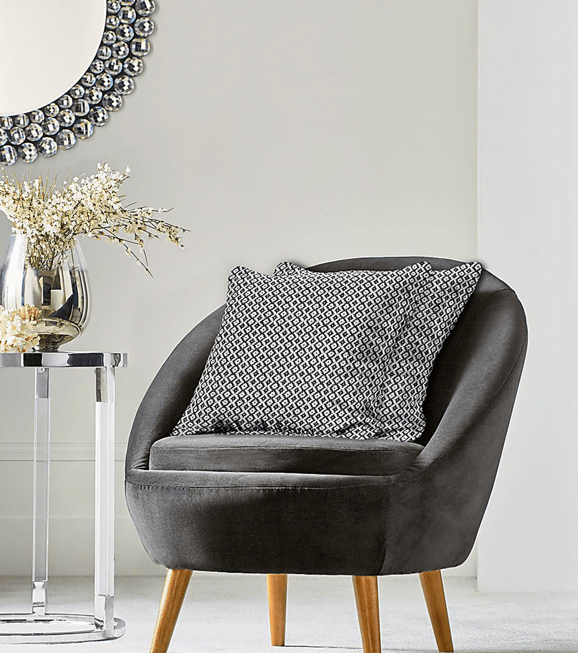 Antimo Dark Gray Accent Pillow Set of 2 - Image 2