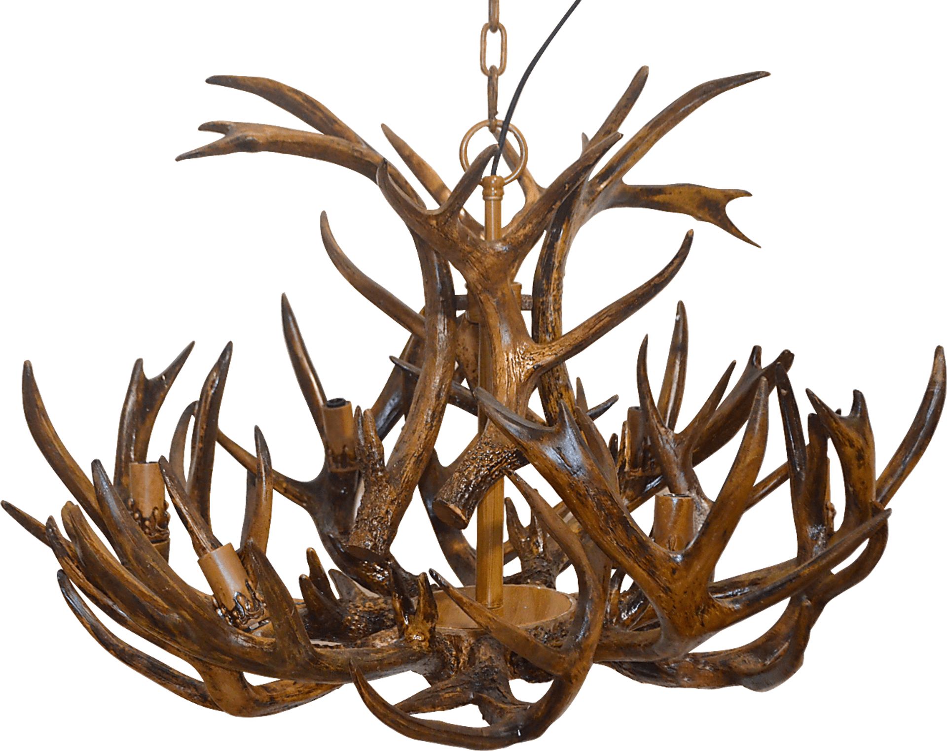 Antler Canyon Brown Chandelier - Image 1