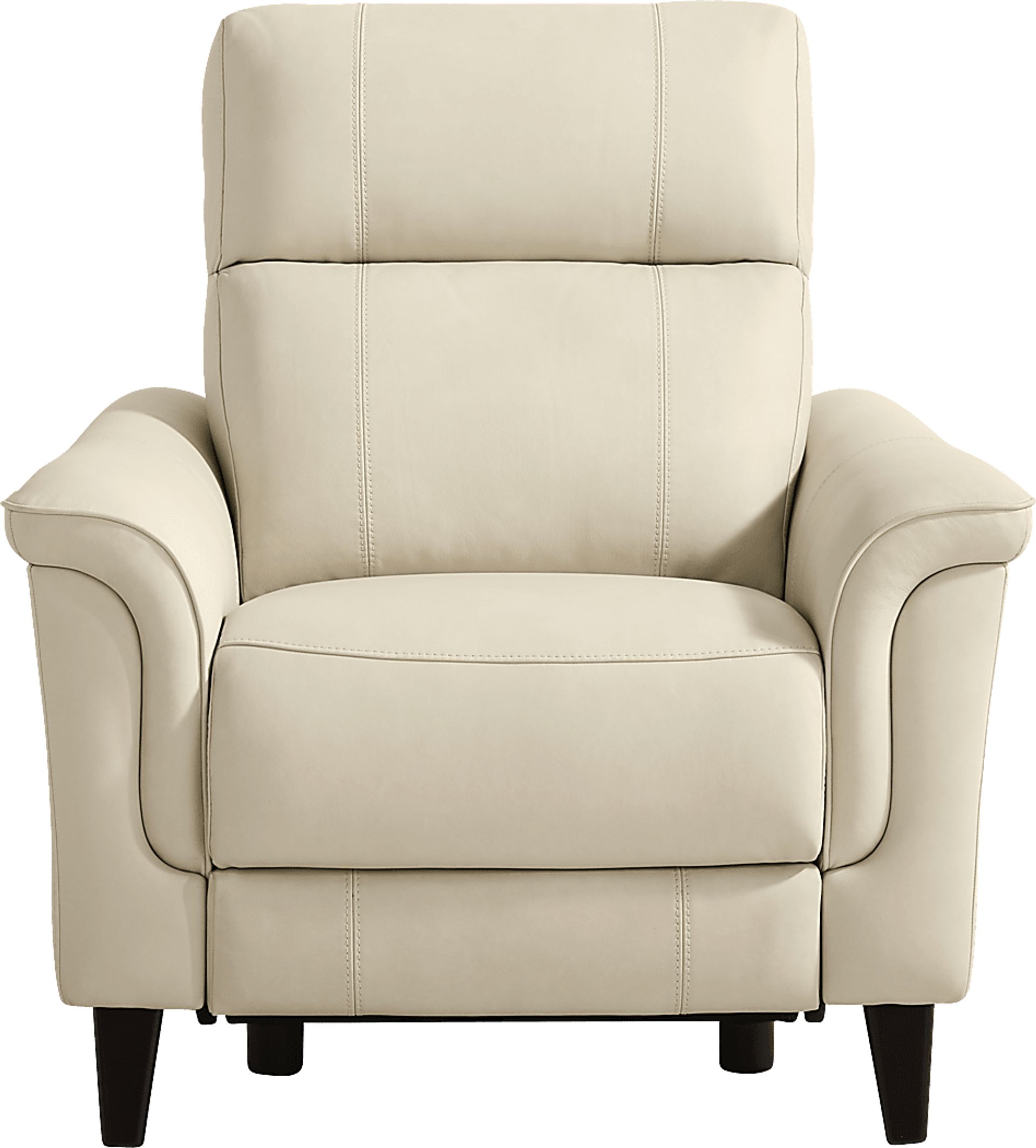 Antonella Beige Leather Dual Power Recliner - Image 2