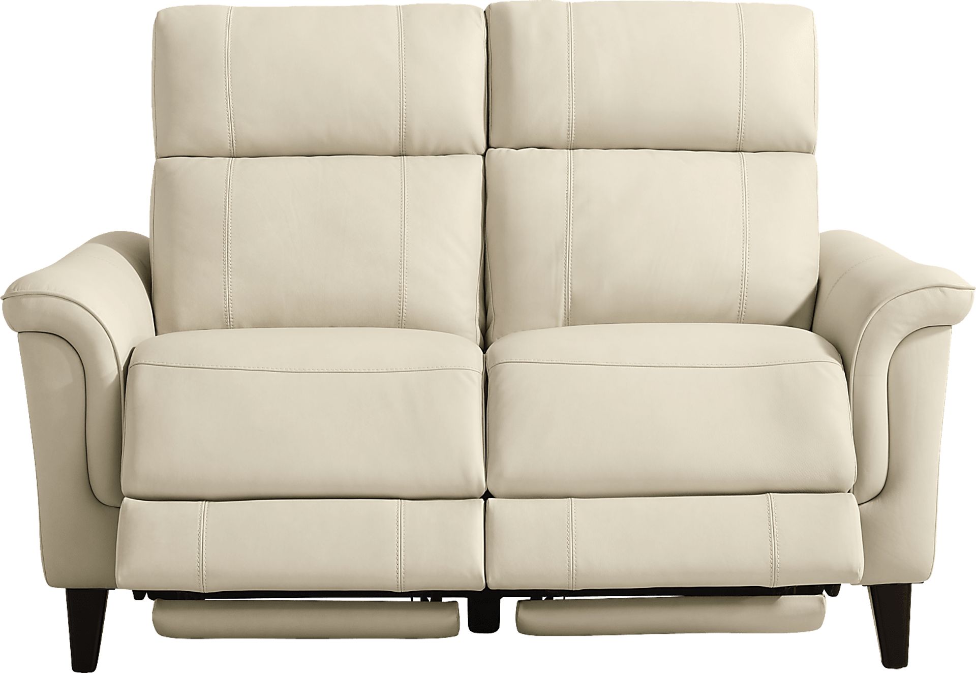 Antonella Beige 2 Pc Leather Dual Power Reclining Living Room - Image 11