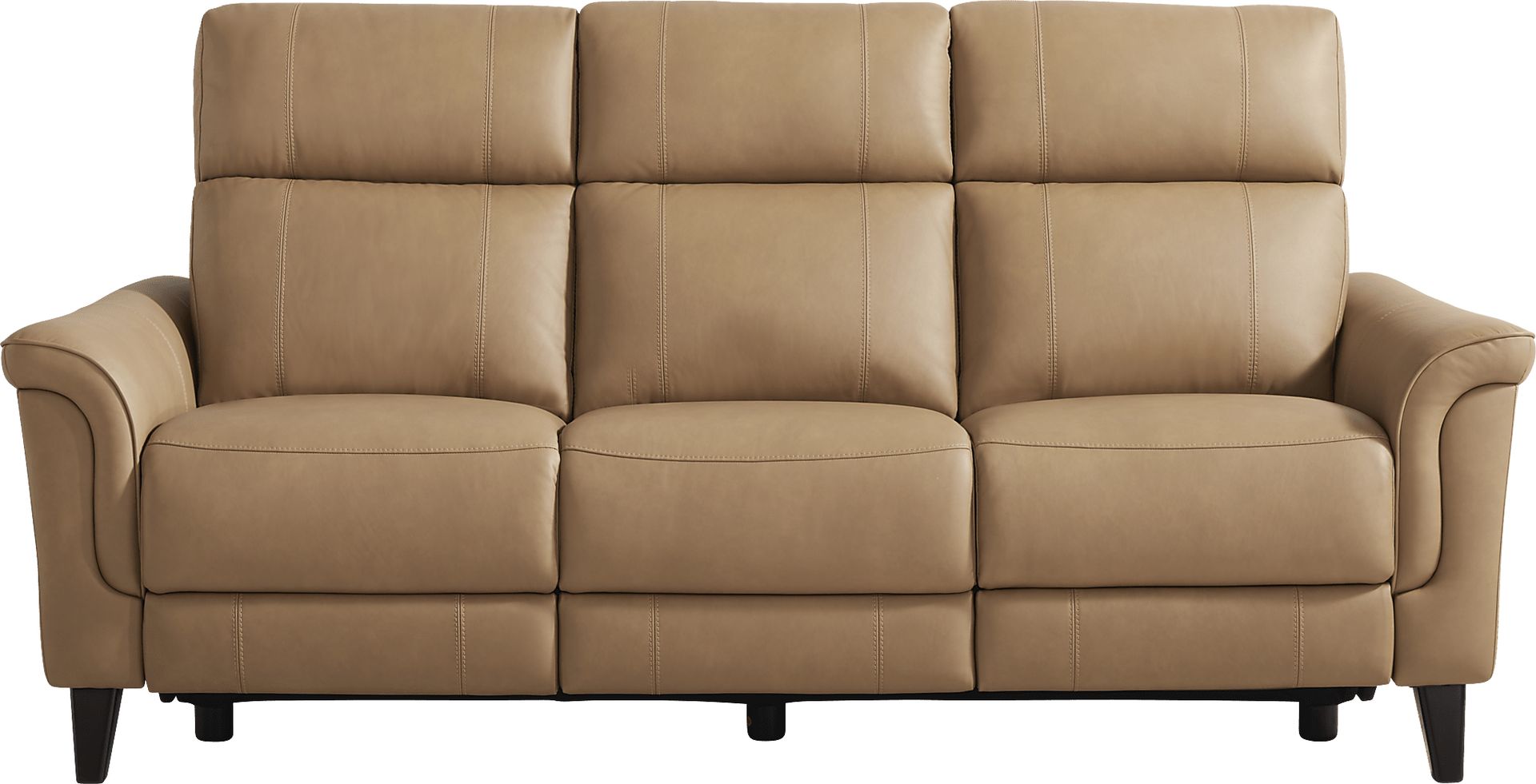 Antonella Tan 2 Pc Leather Dual Power Reclining Living Room - Image 3