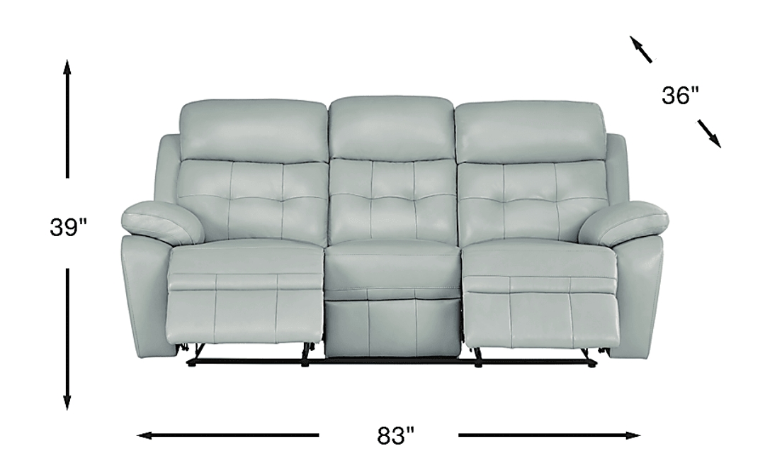 Antonin Leather Non-Power Reclining Sofa