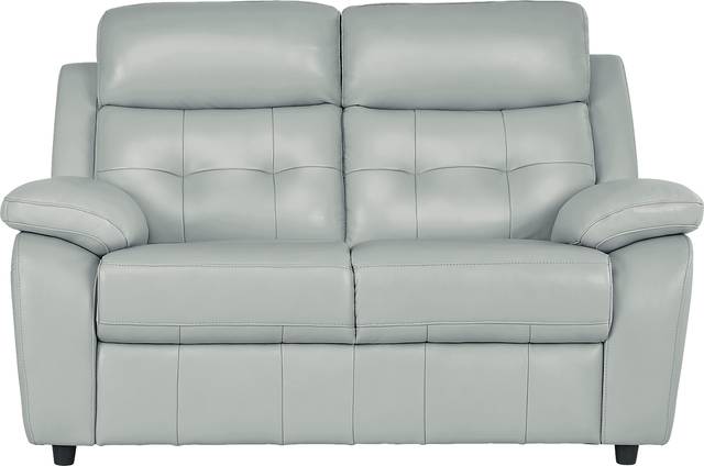 Antonin Aqua Leather 2 Pc Living Room with Reclining Sofa - Thumbnail - Image 6