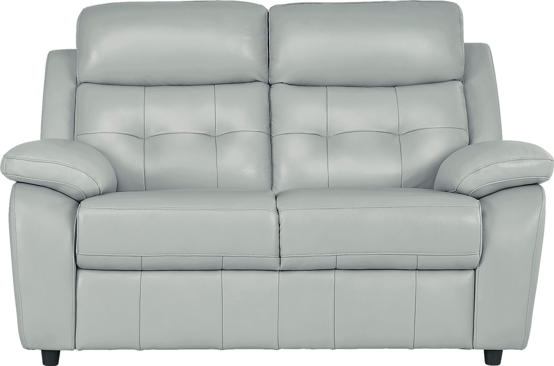 Antonin Aqua Leather 3 Pc Living Room with Reclining Sofa - Image 6