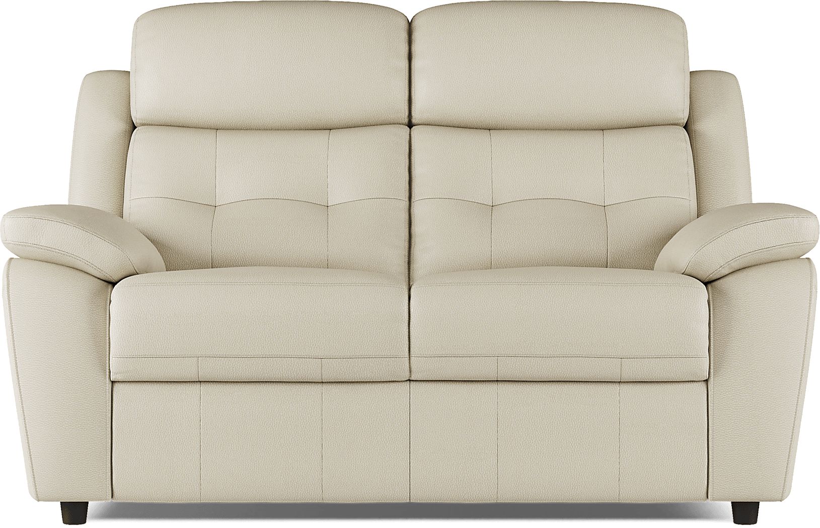 Antonin Beige Leather Loveseat