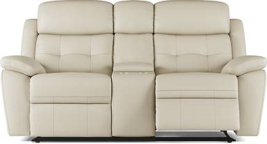reclining console loveseat