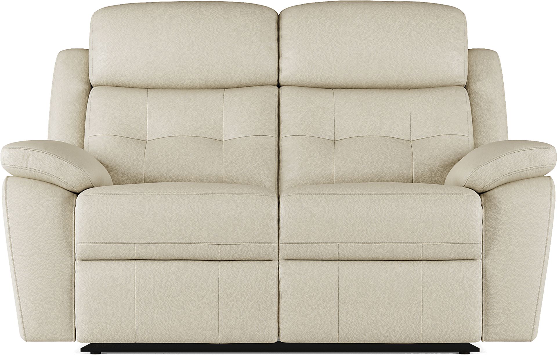Antonin Beige Leather Reclining Loveseat - Image 5