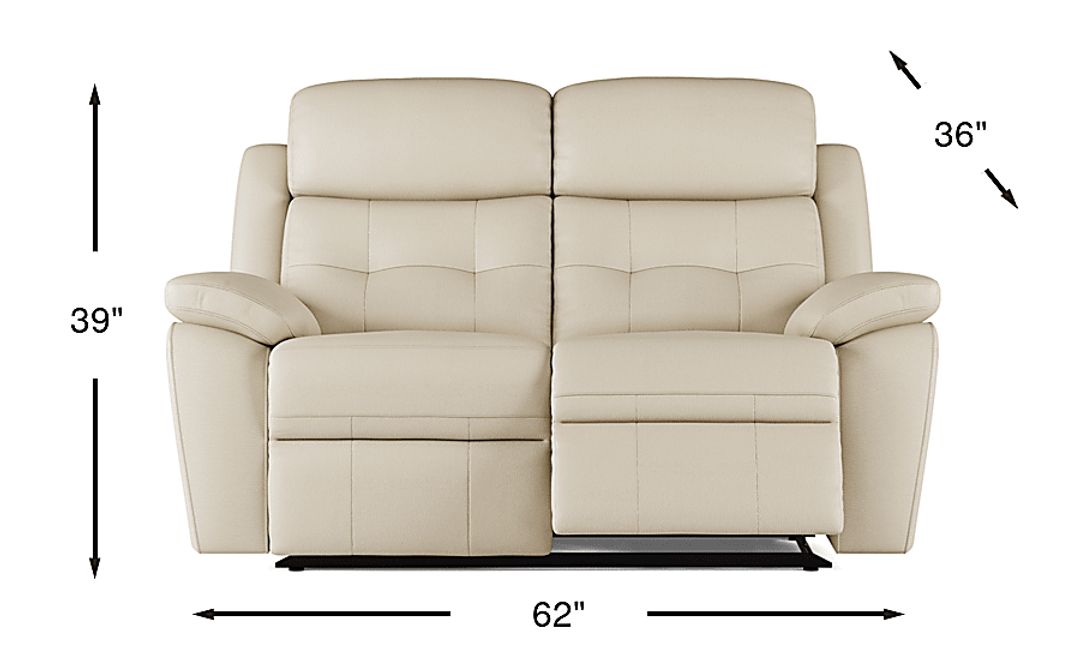 Antonin Leather Non-Power Reclining Loveseat