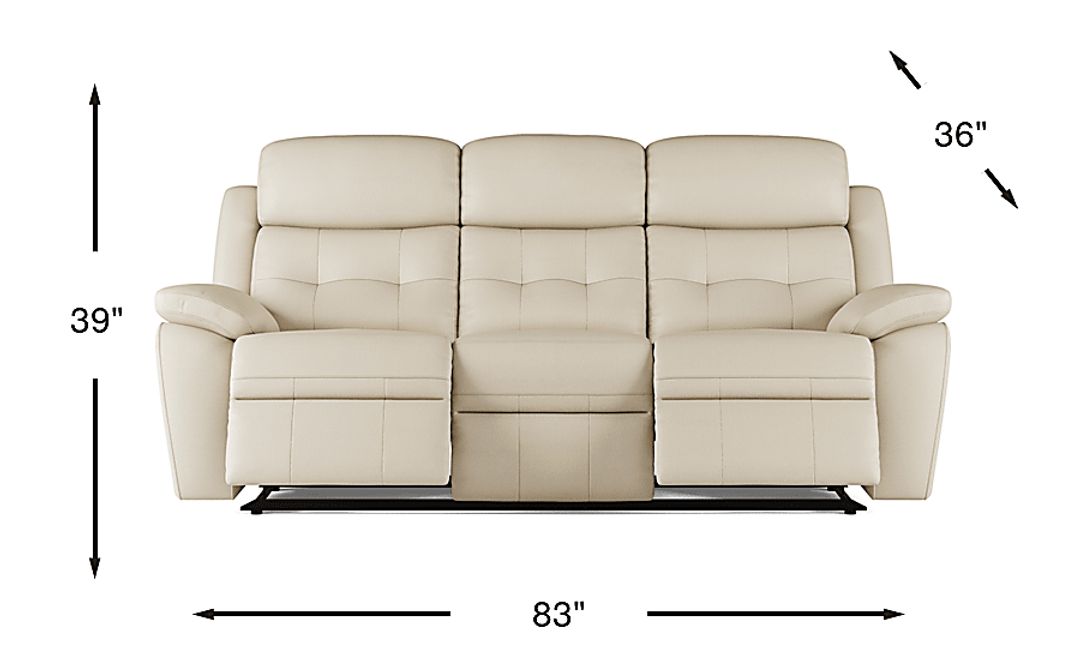 Antonin Leather Non-Power Reclining Sofa