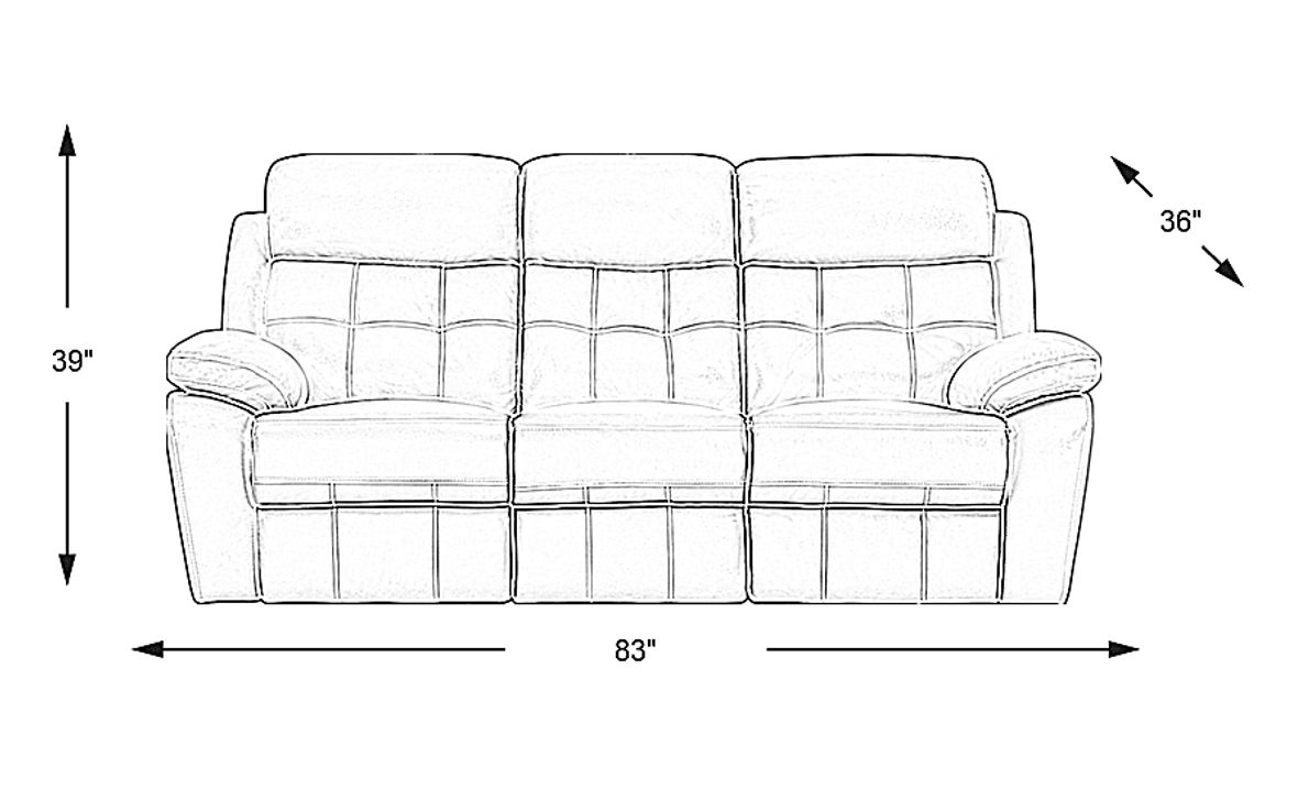 Antonin Leather Non-Power Reclining Sofa