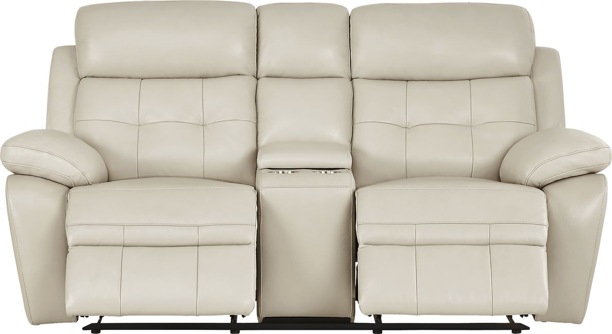 Antonin Leather Non-Power Reclining Loveseat