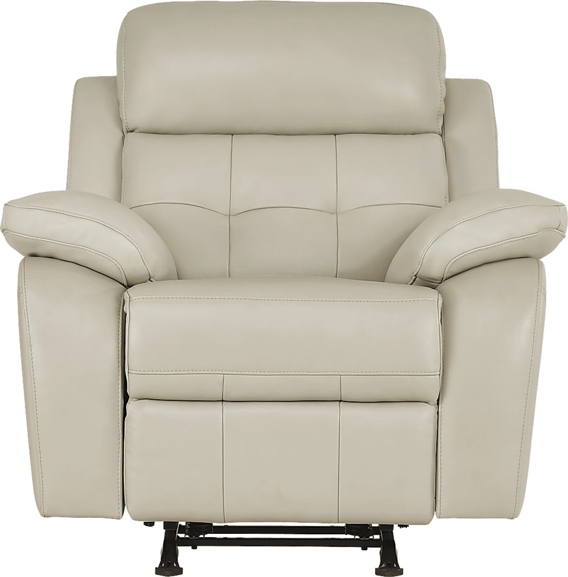 Antonin Beige Leather Rocker Recliner Rooms To Go