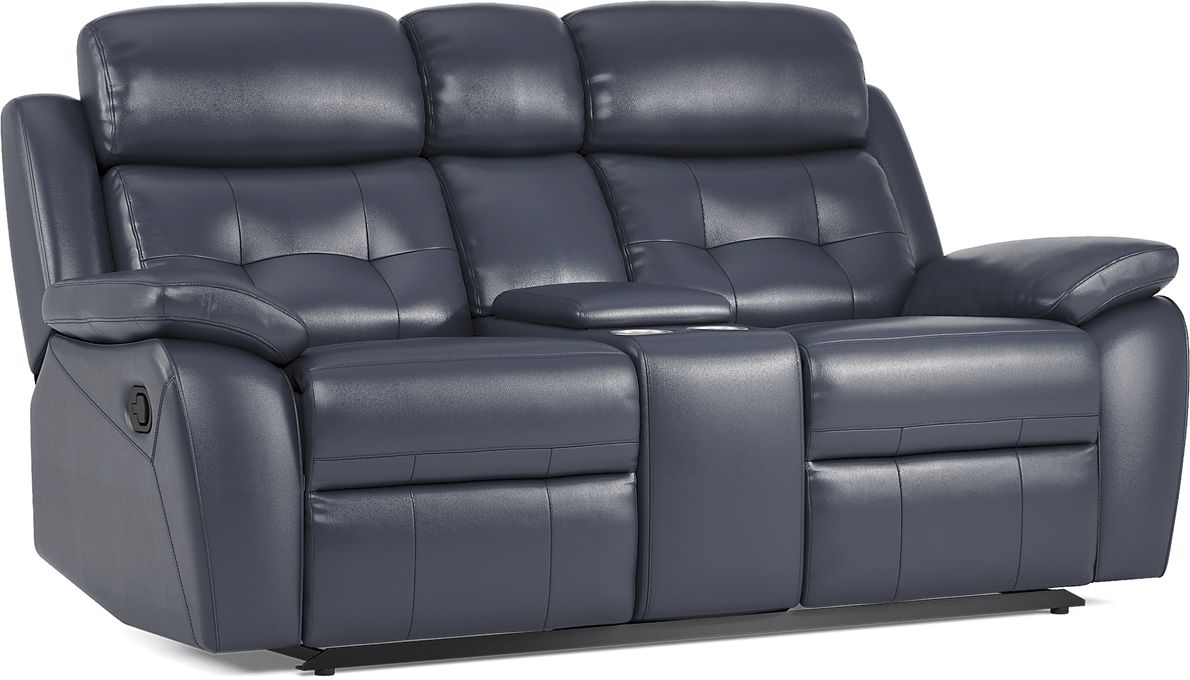 Antonin 7 Pc Leather Non-Power Reclining Living Room Set