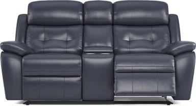 reclining console loveseat