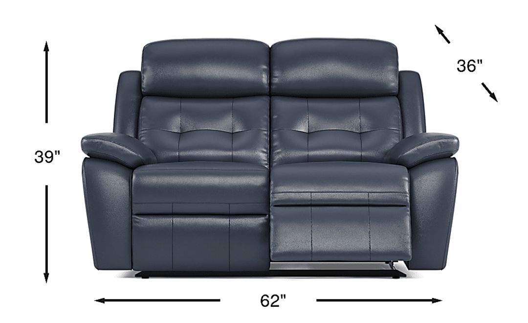 Antonin Leather Non-Power Reclining Loveseat