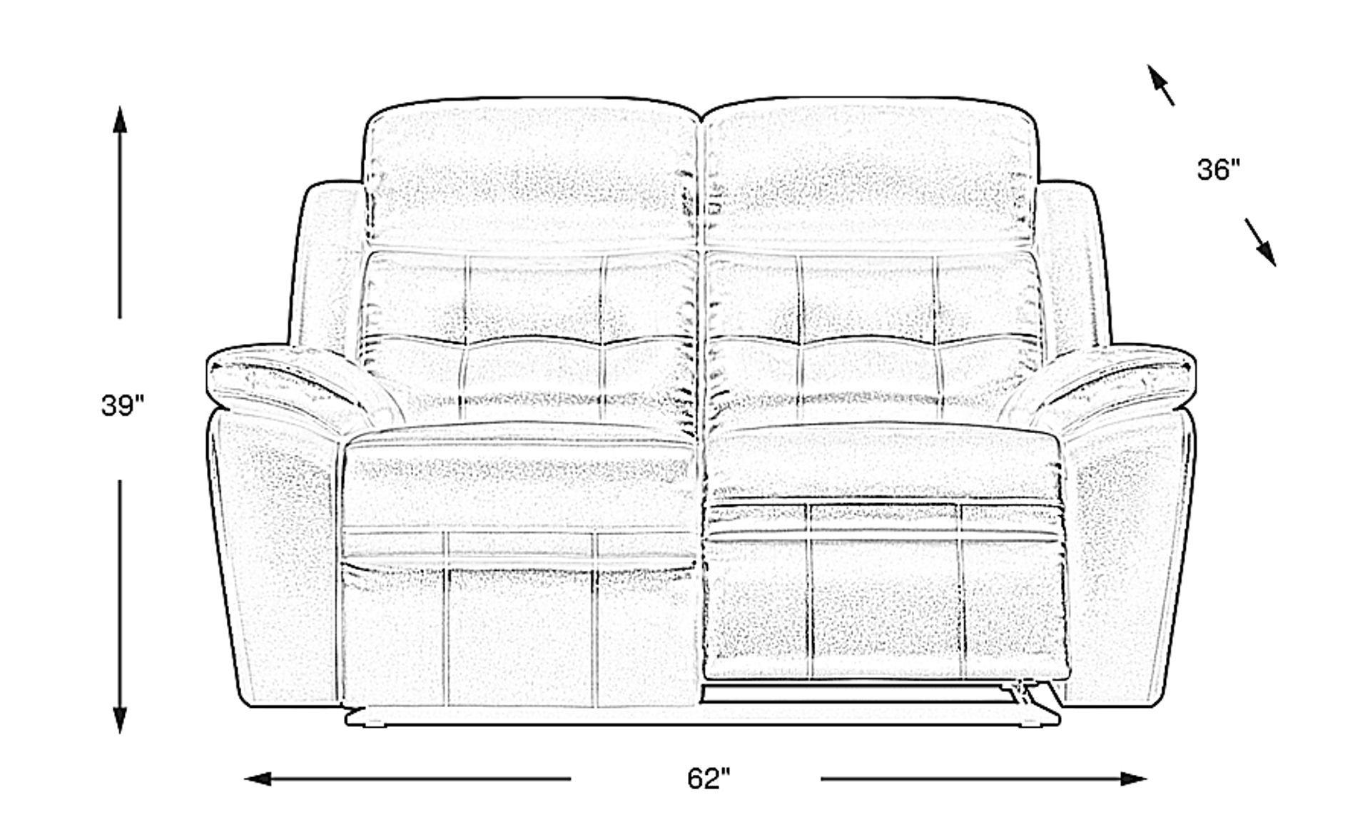 Dimension Image. Please refer to the Dimension Tab on this page for dimension details.