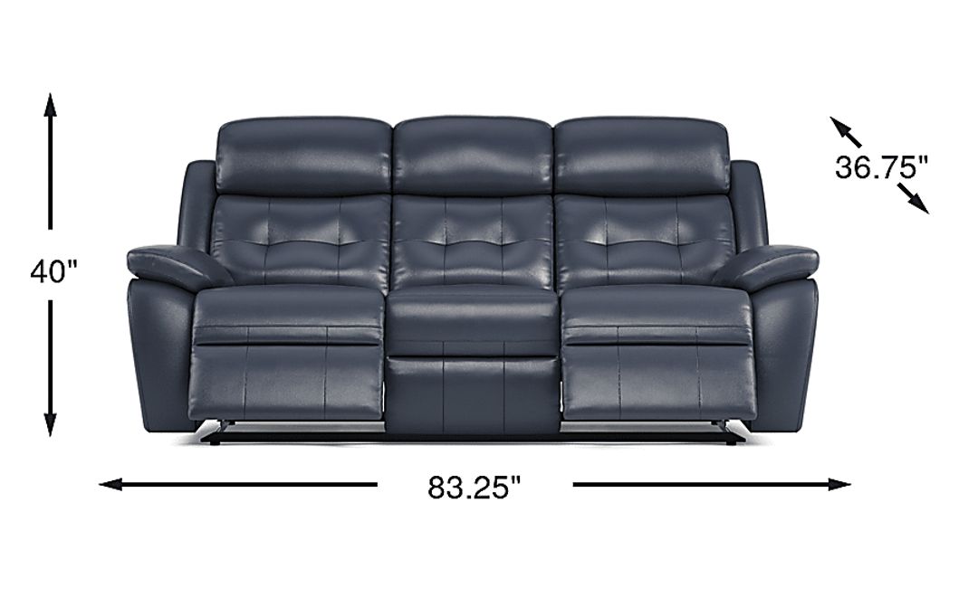 Antonin Leather Non-Power Reclining Sofa