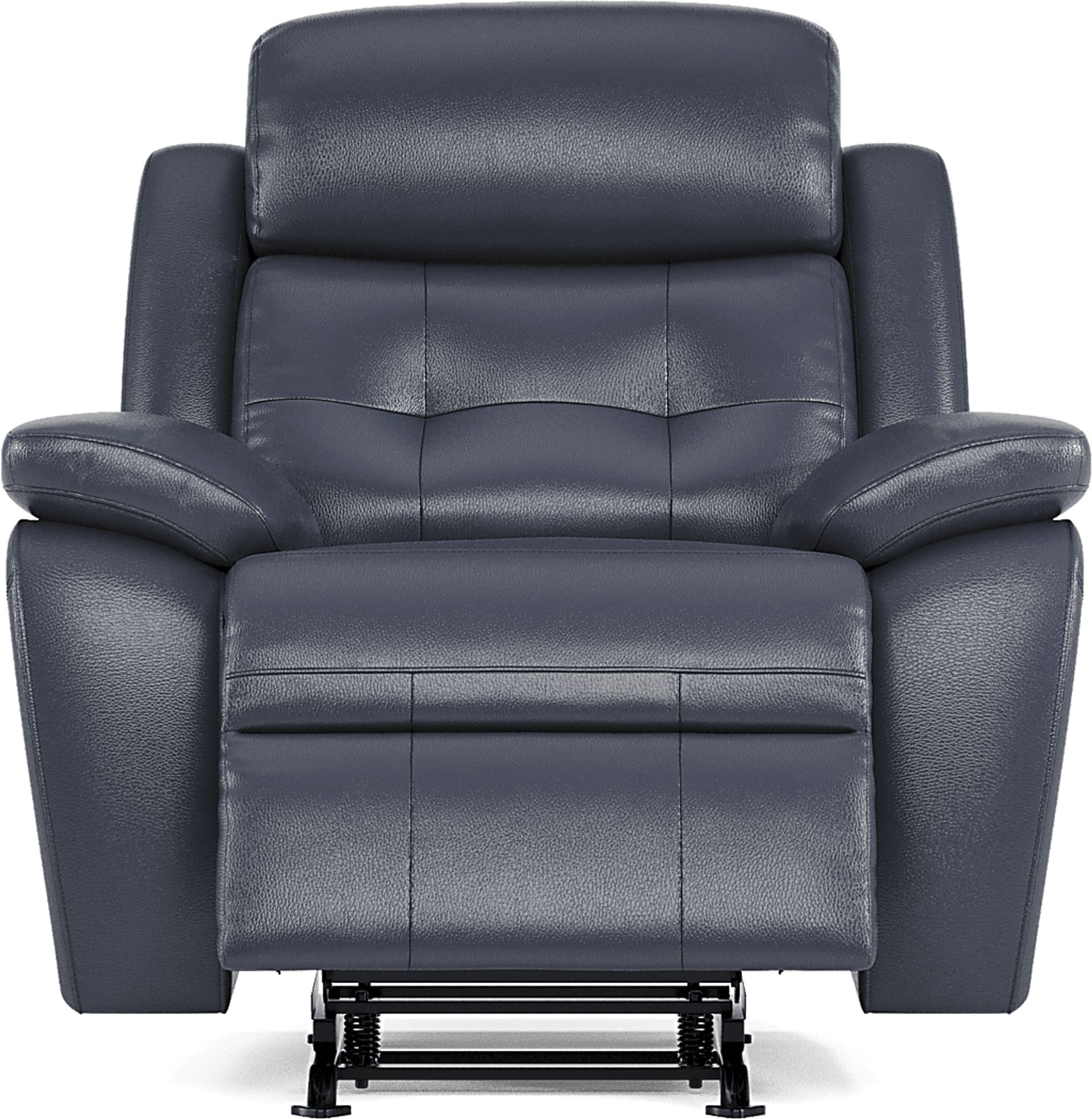 Antonin Blue Leather Rocker Recliner - Image 3