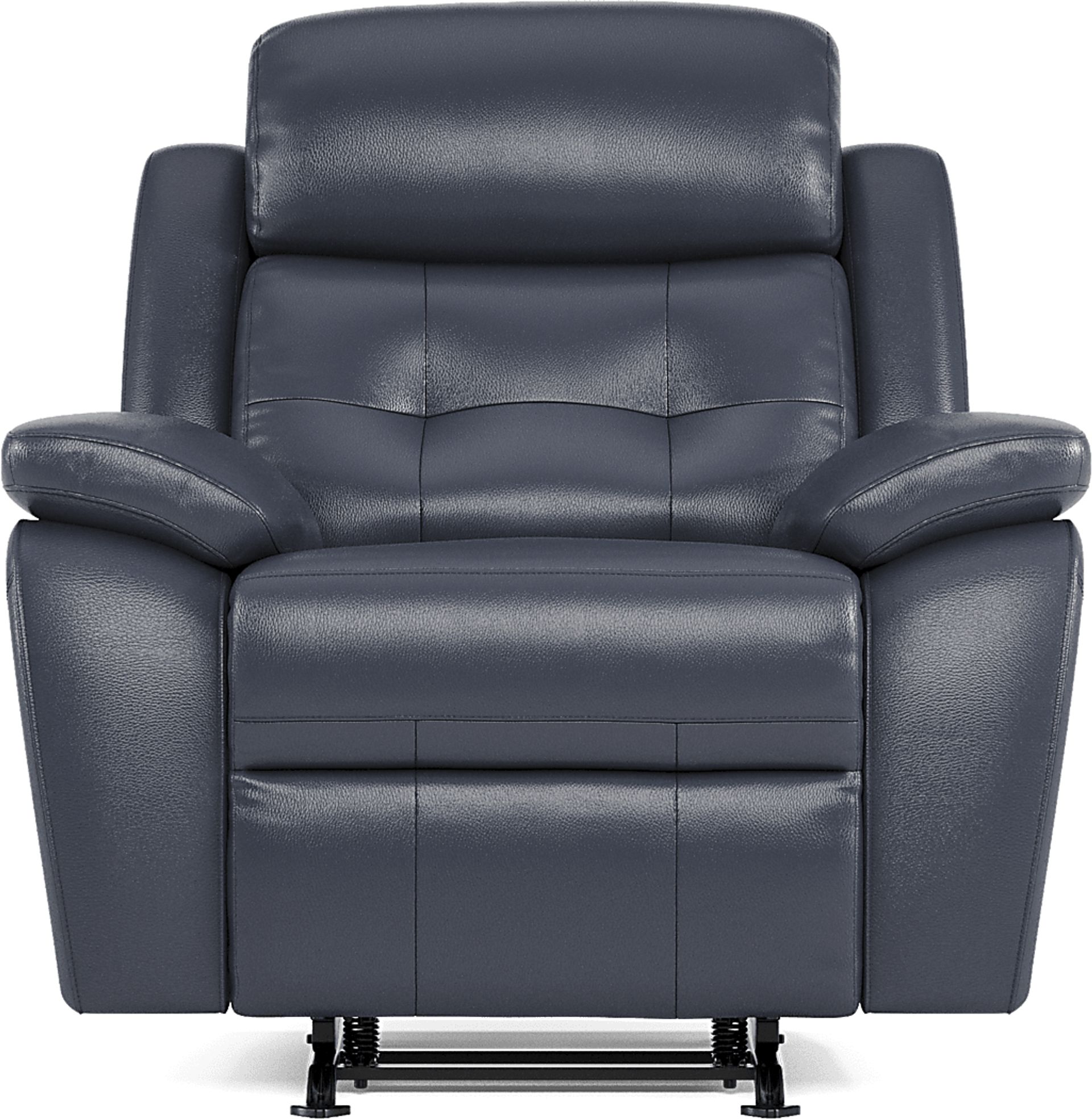 Antonin Blue Leather Rocker Recliner - Image 5