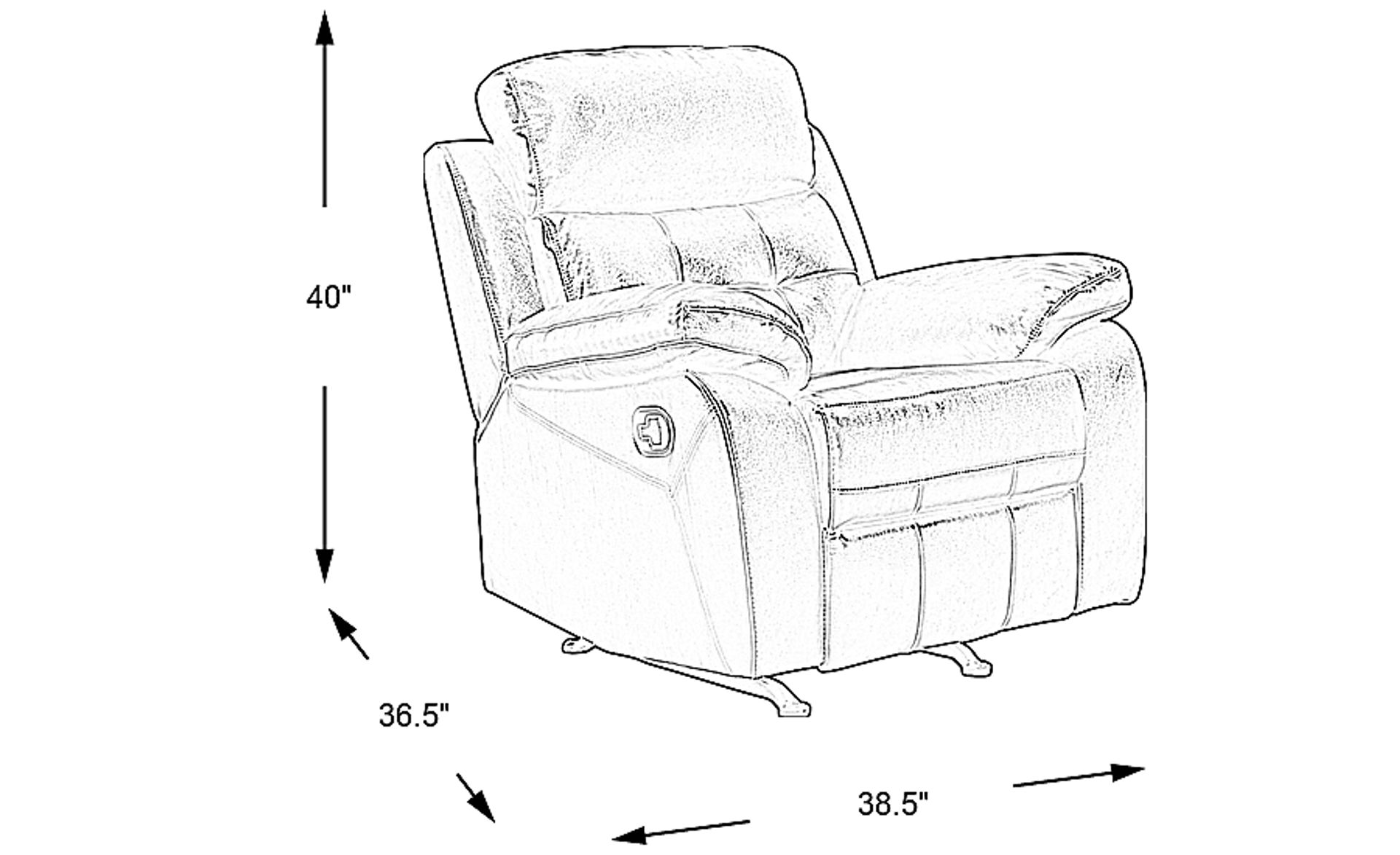 Dimension Image. Please refer to the Dimension Tab on this page for dimension details.