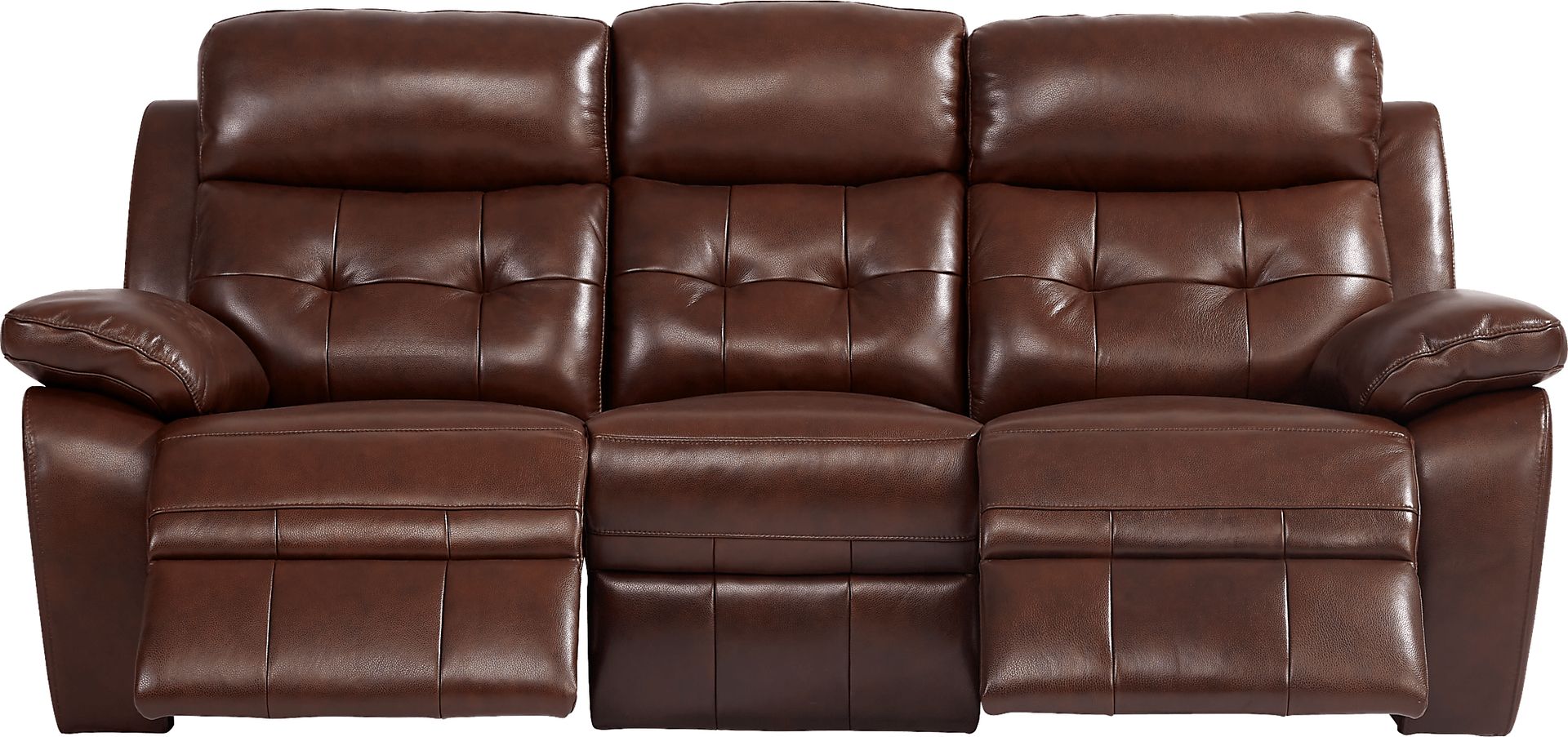 Antonin Brown Leather 3 Pc Reclining Living Room - Image 6