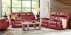 Antonin 7 Pc Leather Non-Power Reclining Living Room Set