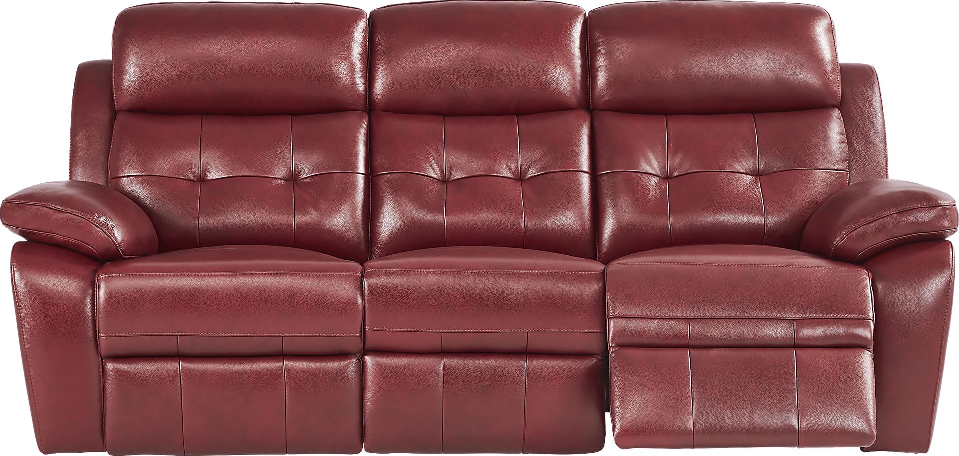 Antonin Red Leather Power Reclining Sofa - Image 2