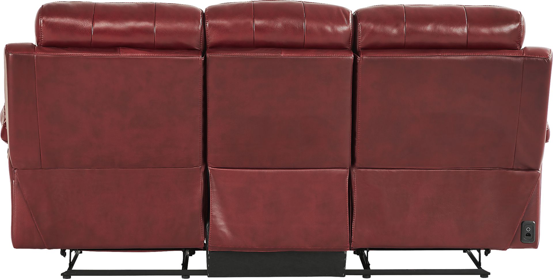 Antonin Red Leather Power Reclining Sofa - Image 4
