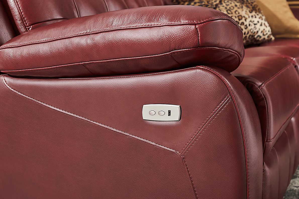Antonin Leather Power Reclining Sofa