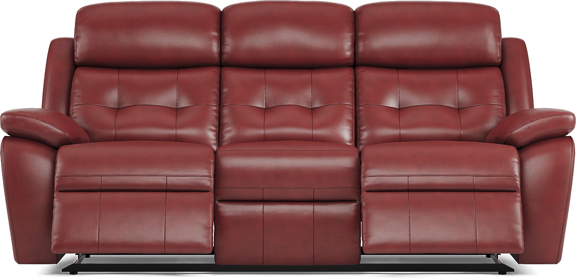 Antonin Red Leather Power Reclining Sofa - Image 1