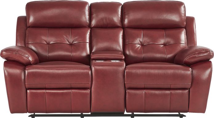 Leather loveseats at rooms to go discount