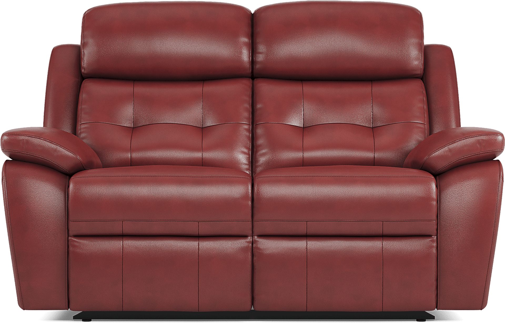 Antonin Red Leather Reclining Loveseat - Image 5