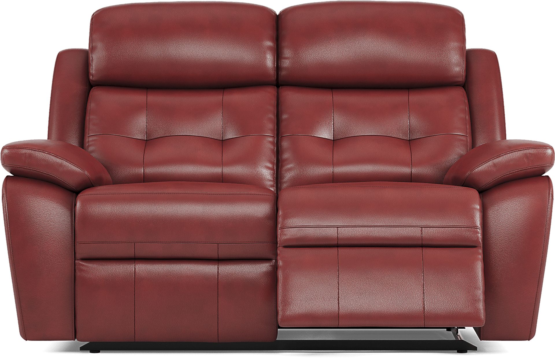 Antonin Red Leather Reclining Loveseat - Image 1