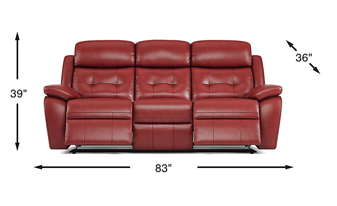 Antonin Leather Non-Power Reclining Sofa