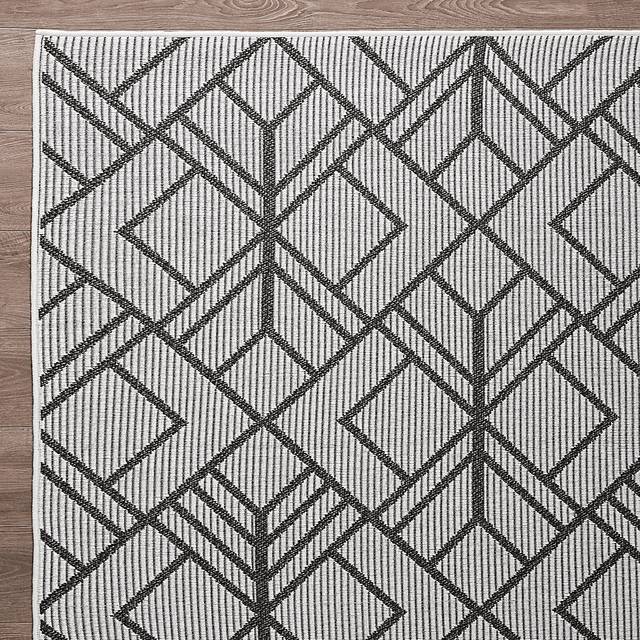 Antoun Gray 5'3 x 7' Indoor/Outdoor Rug - Thumbnail - Image 6