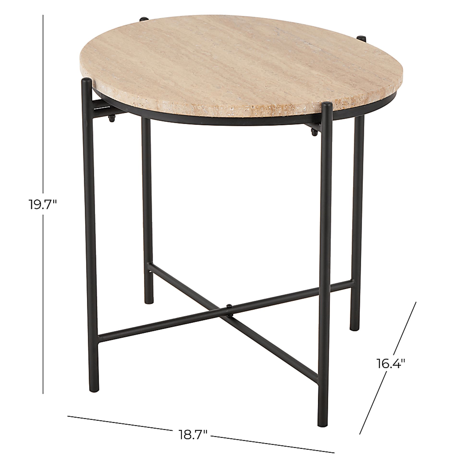 Anulo Beige Accent Table - Image 12