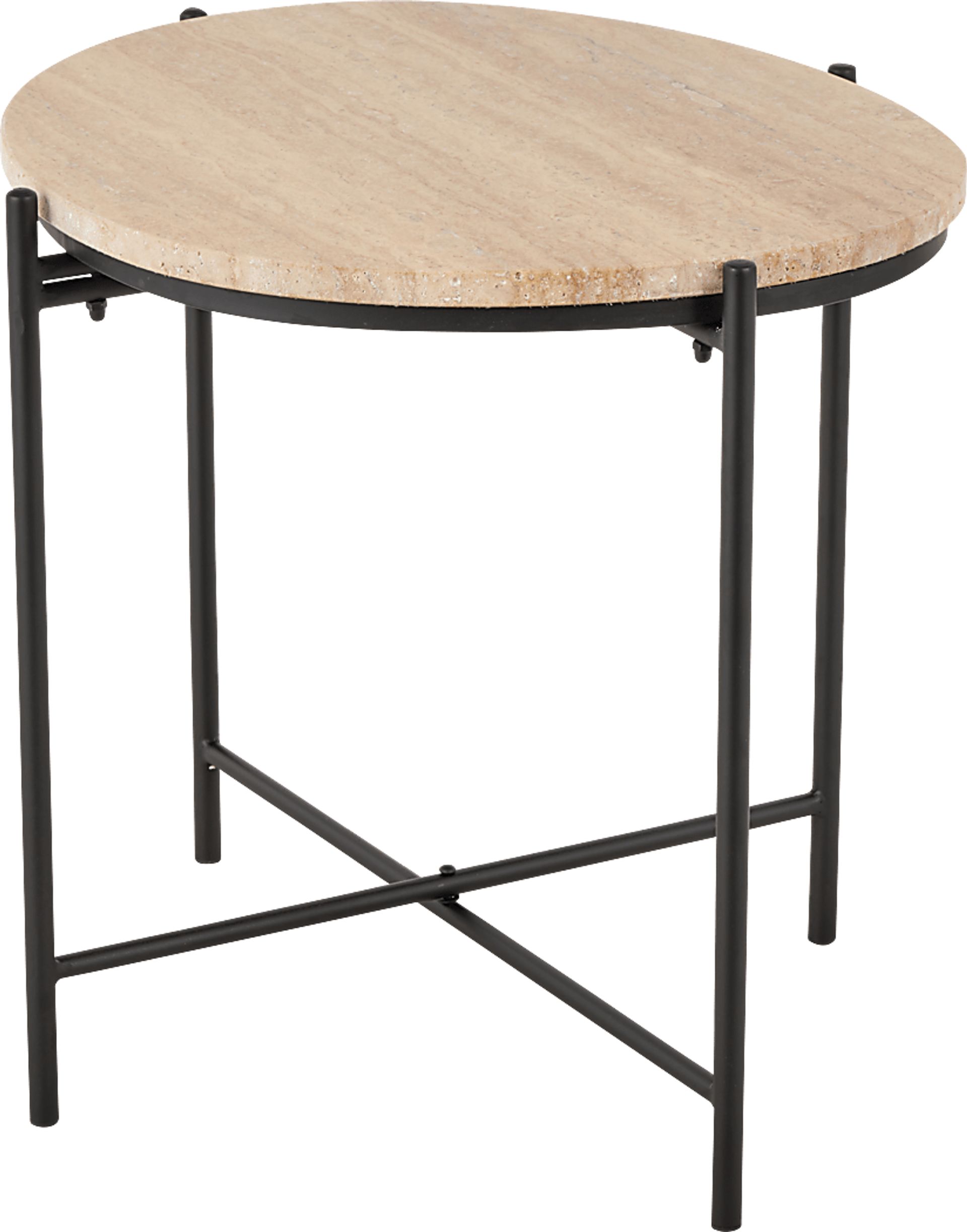 Anulo Beige Accent Table - Image 1