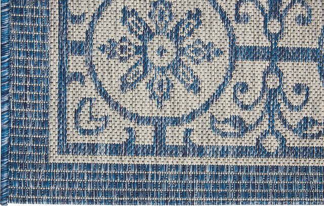 Anvita Blue 5' x 7' Indoor/Outdoor Rug - Thumbnail - Image 3
