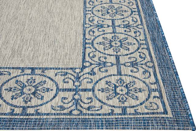 Anvita Blue 5' x 7' Indoor/Outdoor Rug - Thumbnail - Image 4