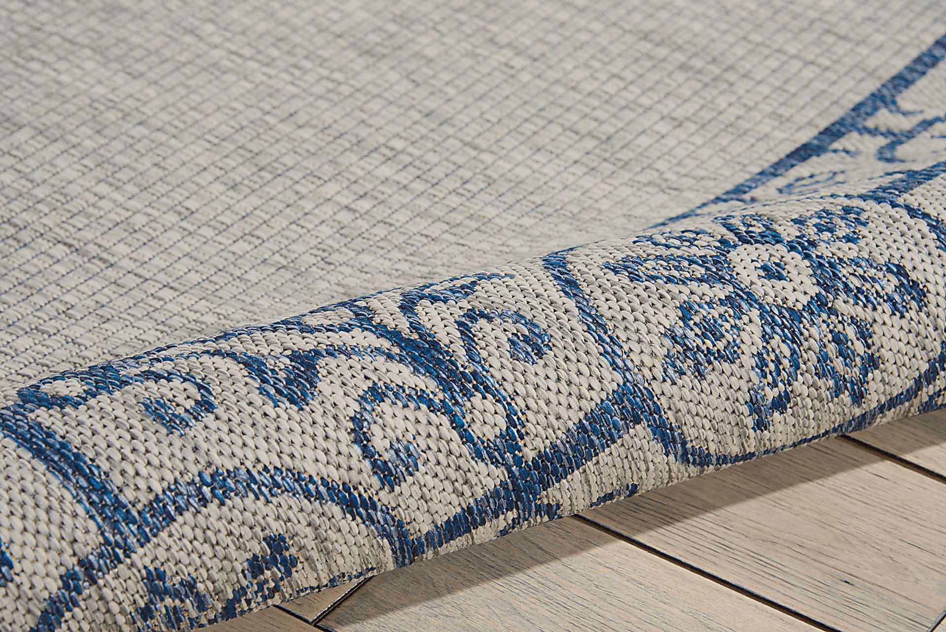 Anvita Blue 8' x 11' Indoor/Outdoor Rug - Image 2