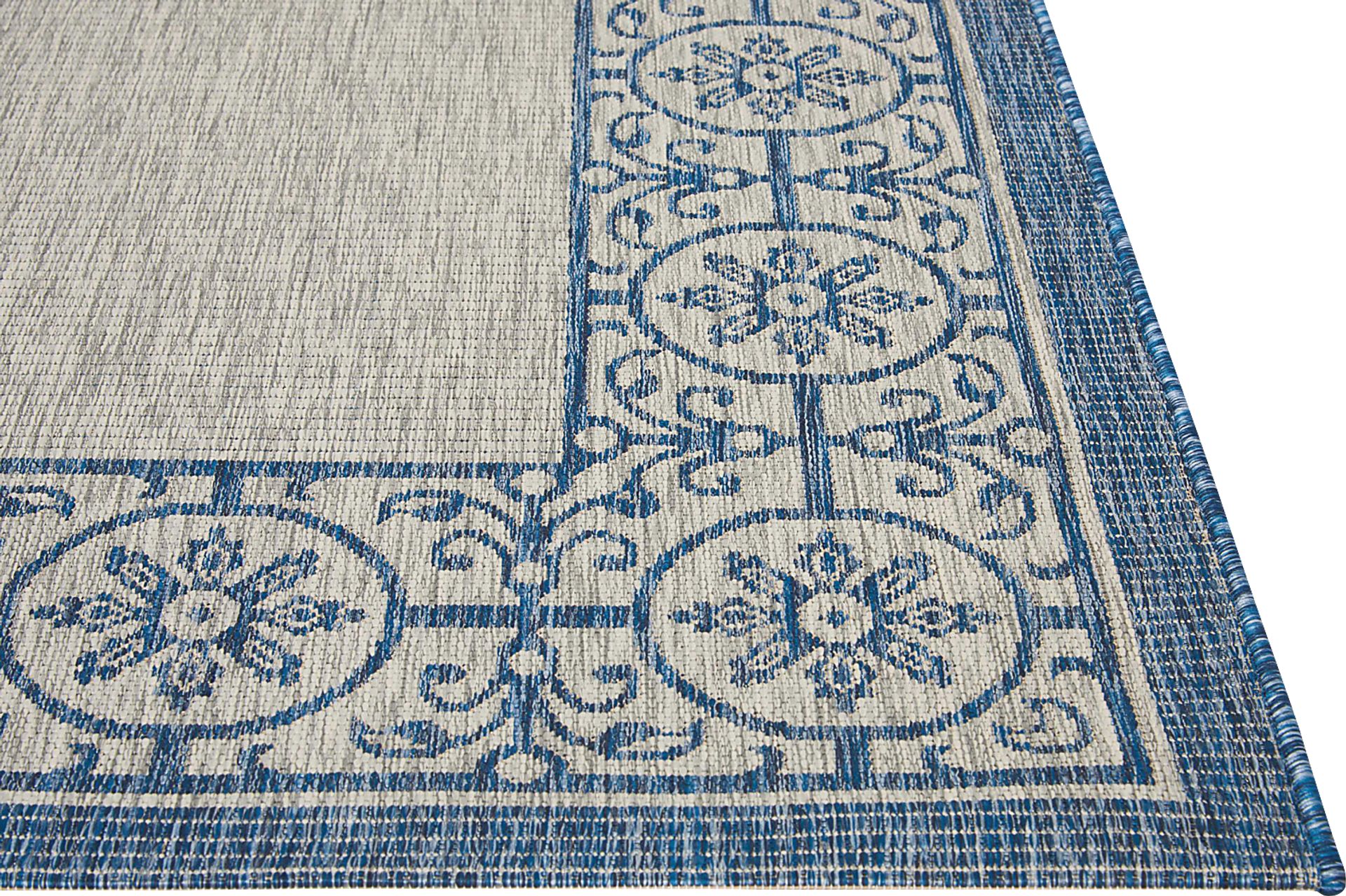 Anvita Blue 8' x 11' Indoor/Outdoor Rug - Image 4