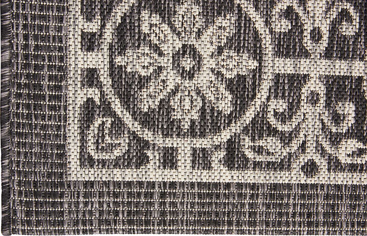 Anvita Charcoal 5' x 7'  Indoor/Outdoor Rug